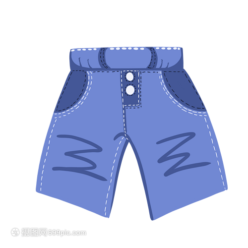 可愛卡通牛仔褲